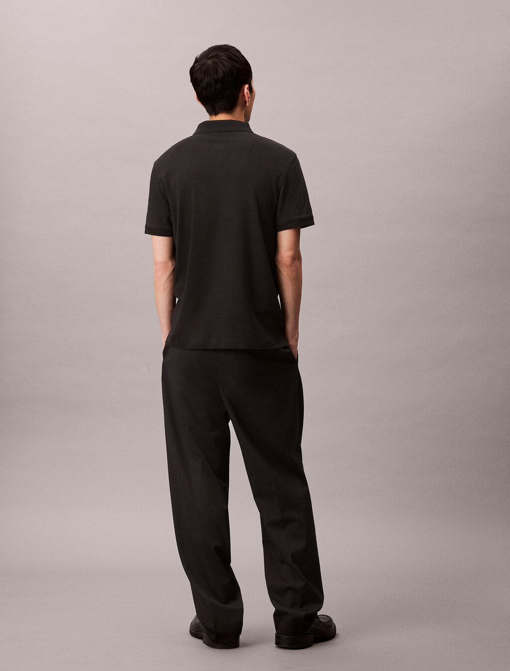 Solid Liquid Touch Polo, Black, hi-res