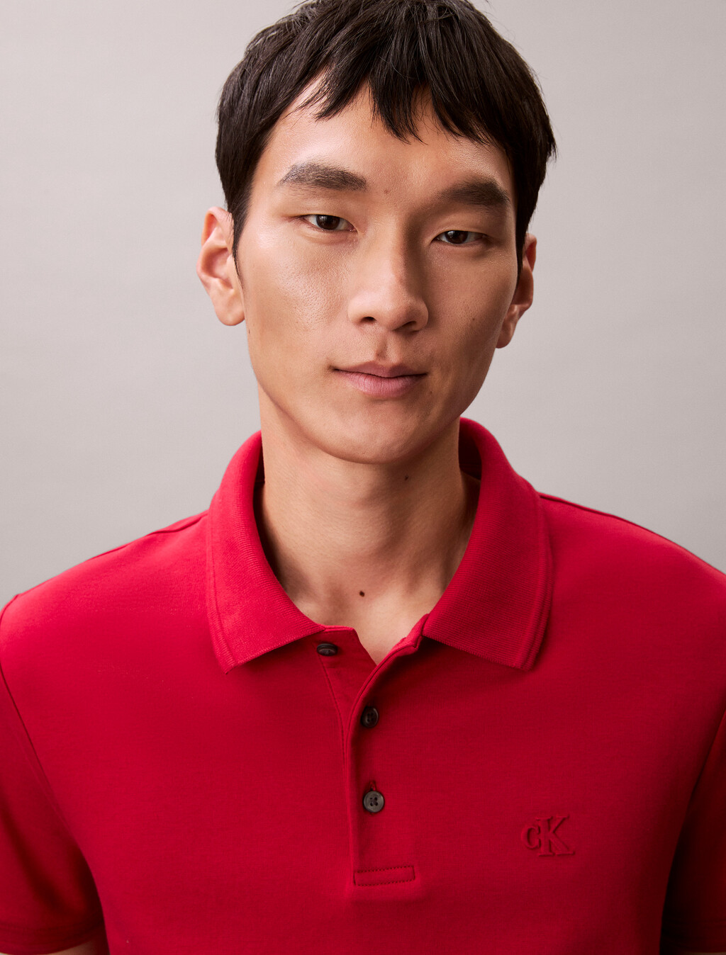 Luxe Tipped Slim Polo, Scooter, hi-res