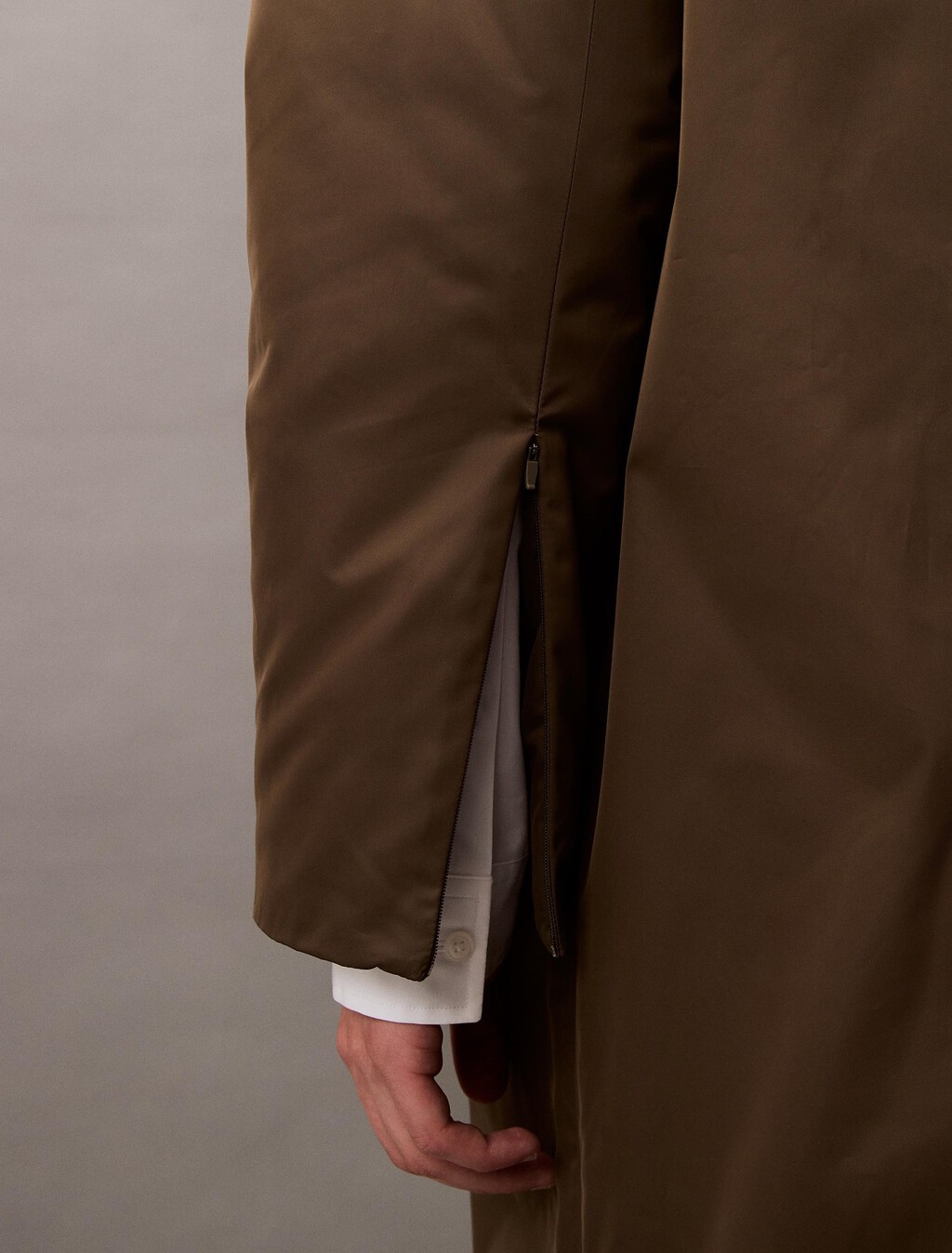 Nylon Padded Parka, Tarmac, hi-res