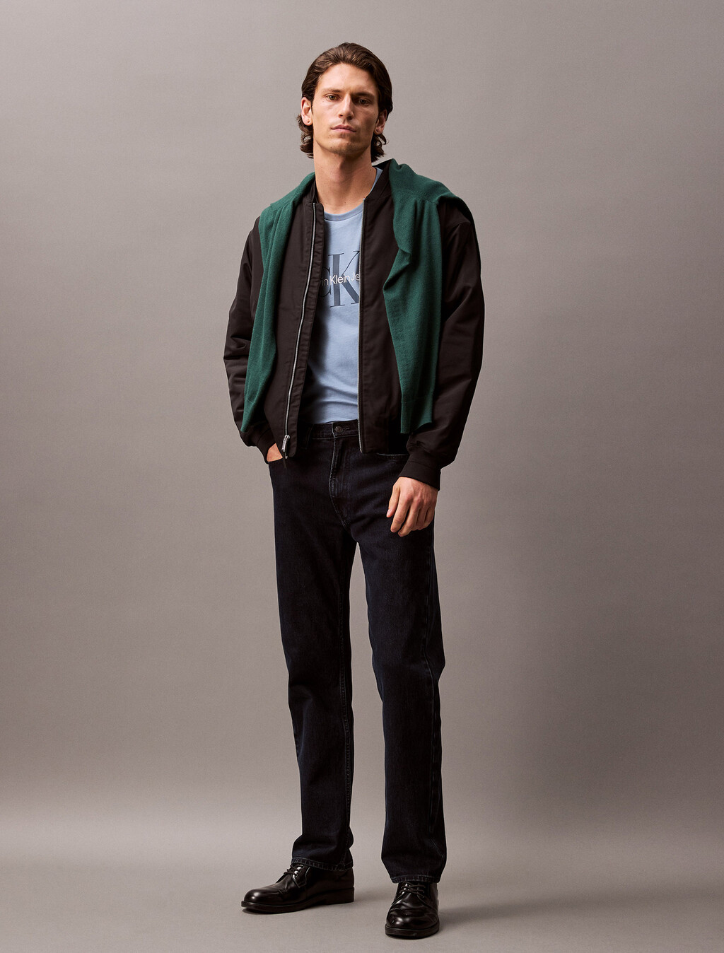 Hero Matte Classic Bomber Jacket, Black, hi-res