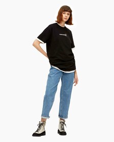 REVERSIBLE MONOGRAM TEE, Ck Black, hi-res
