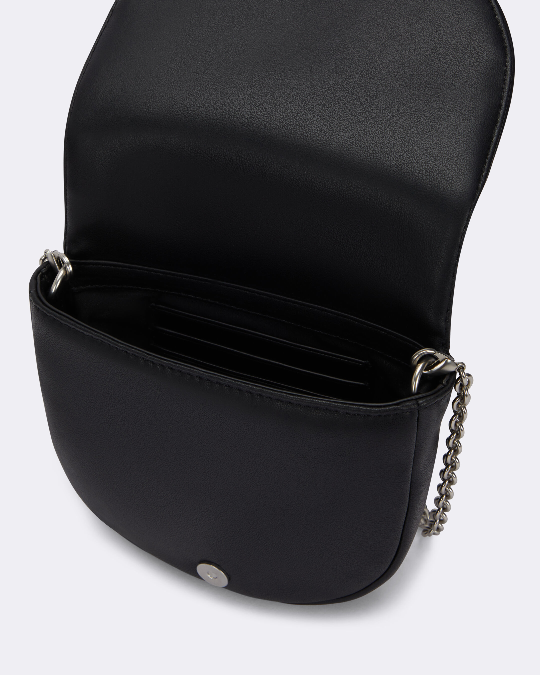 Calvin klein saddle bag black sales