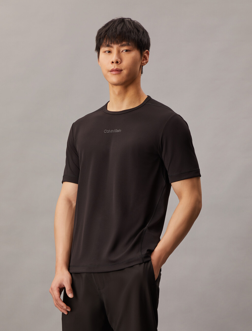 Essentials Logo Tee, Black, hi-res