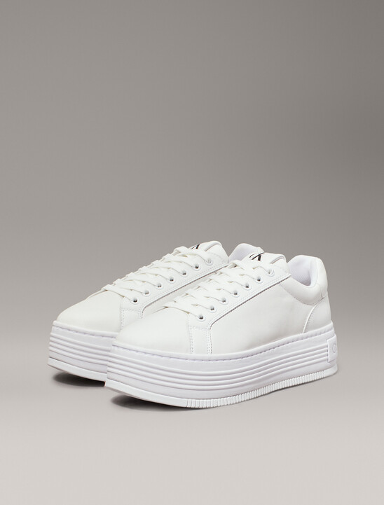 Leather Platform Trainers