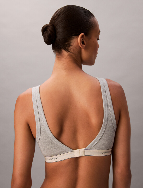 Lightly Lined Triangle Bralette - Heritage Cotton Stretch