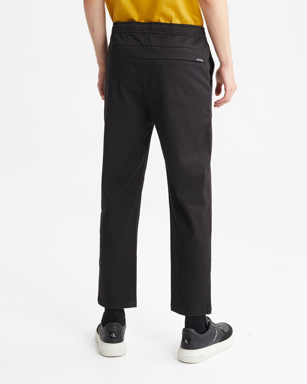 Slim Drawcord Chinos, Ck Black, hi-res