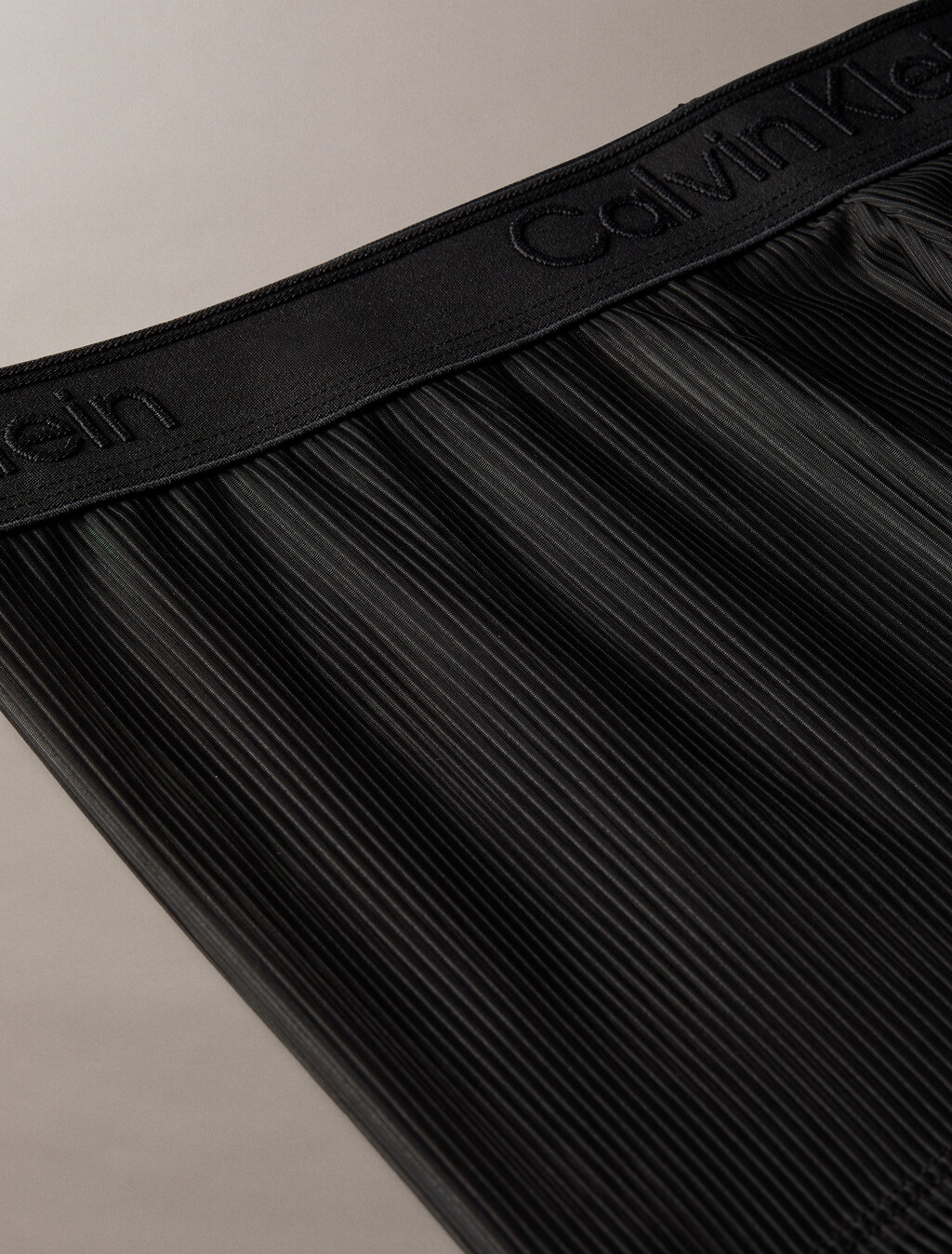 CK Black Sheer Rib Trunk, Black, hi-res