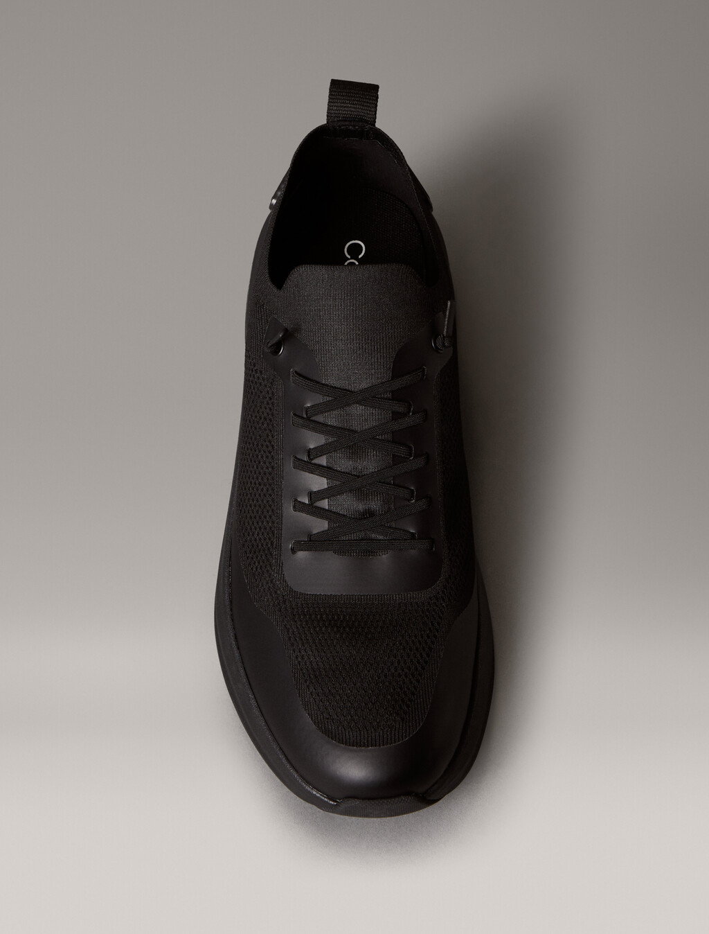 Mesh Chunky Runner Sock Trainers, Triple Black, hi-res