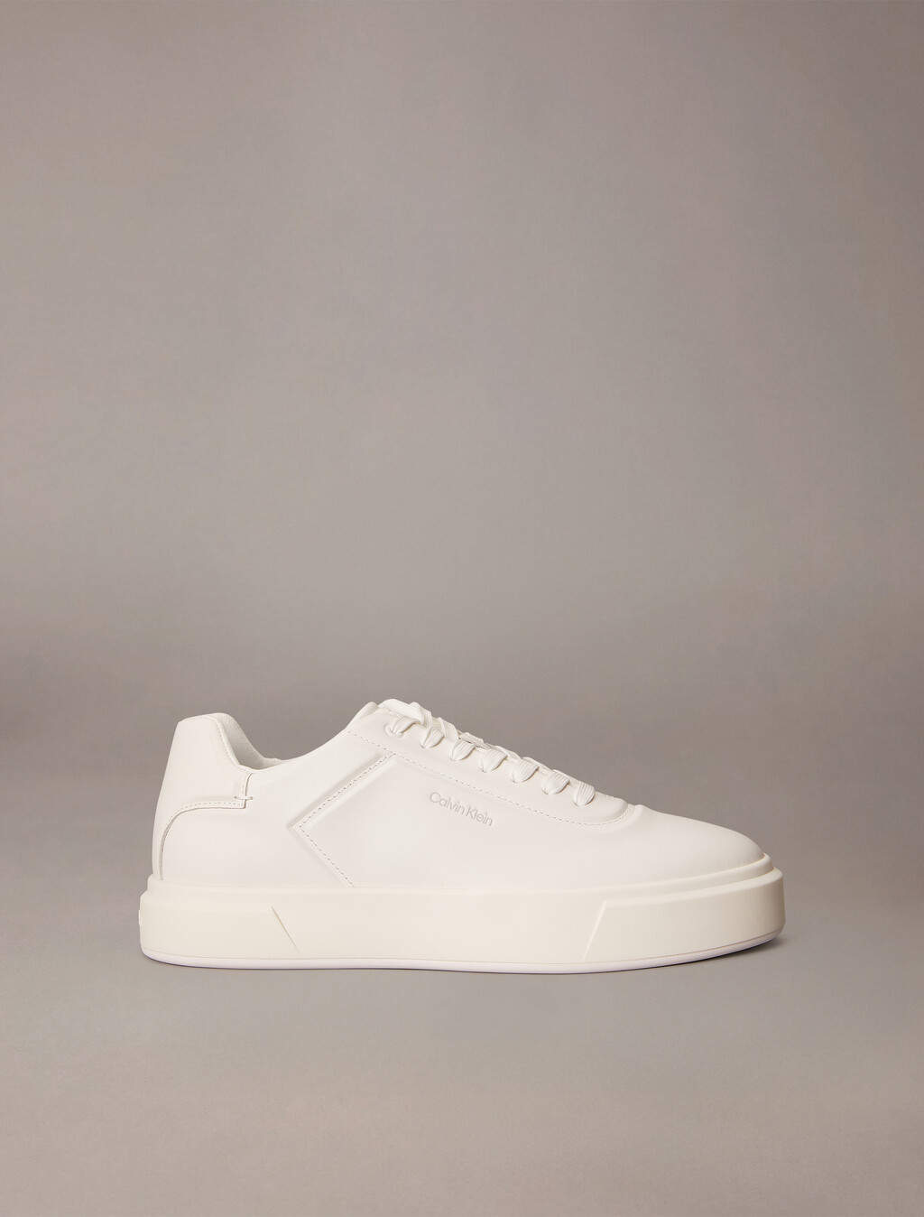 Premier - Leather Signature Trainers, Triple Bright White, hi-res