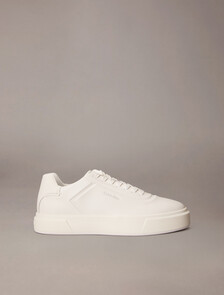 Premier - Leather Signature Trainers, Triple Bright White, hi-res