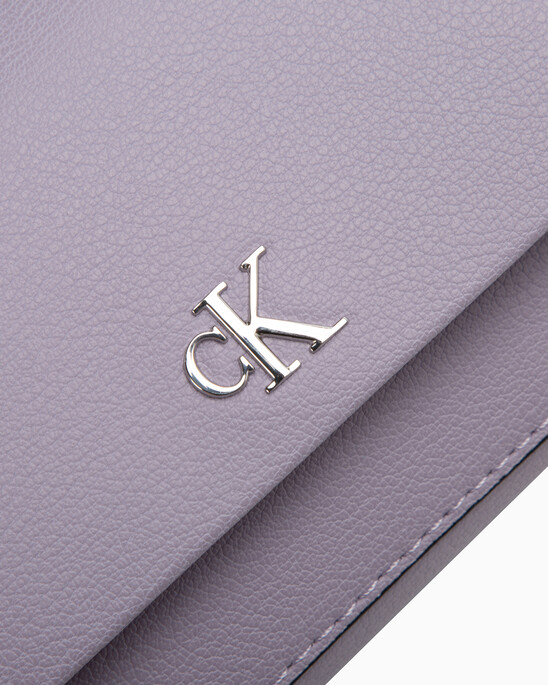 CKJ Minimal Monogram Crossbody Wallet