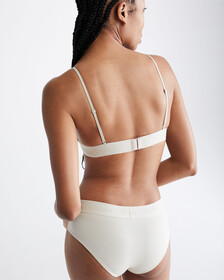 CK STANDARDS UNLINED TRIANGLE BRA, Bone White, hi-res
