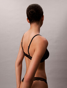 Triangle Bra - Sensual Stretch Lace, Black, hi-res