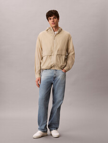 Lightweight Packable Nylon Windbreaker, Plaza Taupe, hi-res