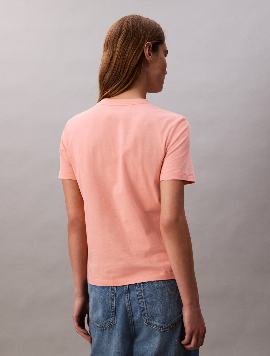 Monogram T-shirt, Powder Orange, hi-res