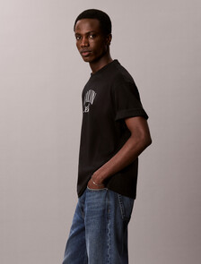 Relaxed Arched Logo T-shirt, Black, hi-res