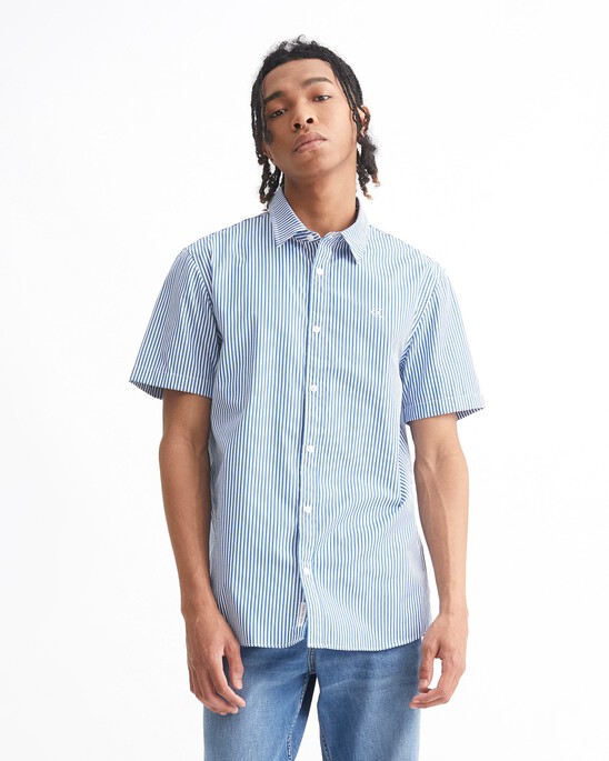 LOGO PIPING RELAXED SHIRT