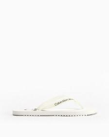 Delhi Monogram Beach Sandals, White, hi-res