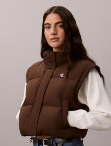 2-in-1 Convertible Down Puffer Jacket, Brown Cork, hi-res