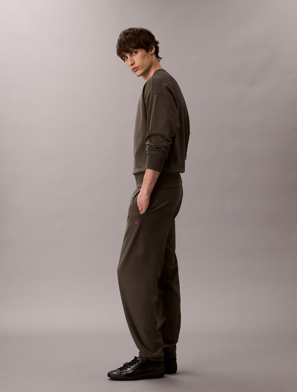 Premium Fleece Joggers, Beluga, hi-res