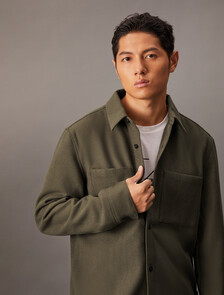 Wool Blend Shirt, Tarmac, hi-res