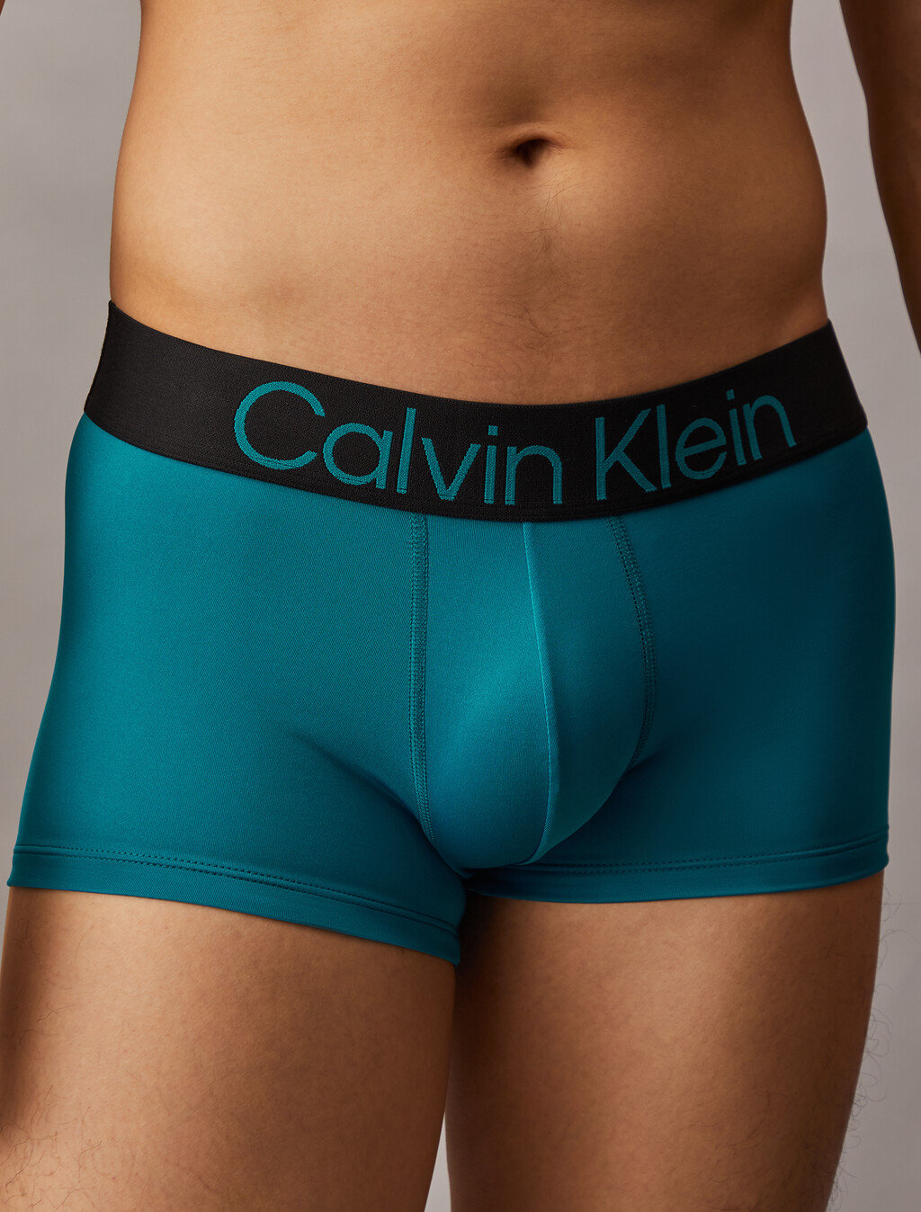 Bold Logo Low Rise Trunks 3 Pack, black/ high rise/ deep tropical teal, hi-res