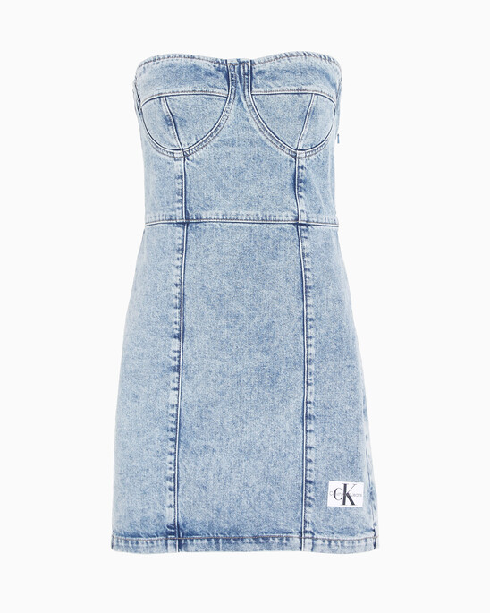 Recycled Denim Corset Dress