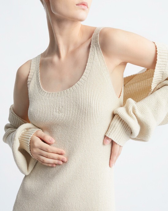 Feminine 2 In 1 Knit Dress