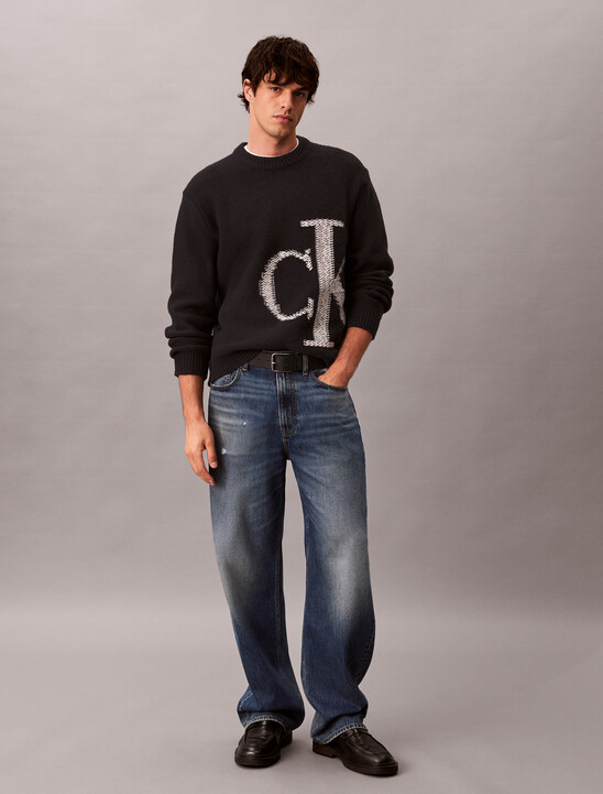 Pure Wool Monogram Jumper