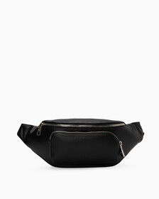 MICRO PEBBLE WAISTBAG, BLACK, hi-res