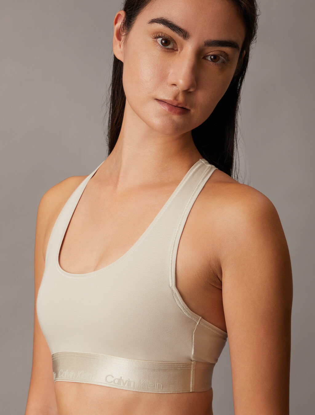 Icon Cotton Lightly Lined Bralette, Cocoon, hi-res