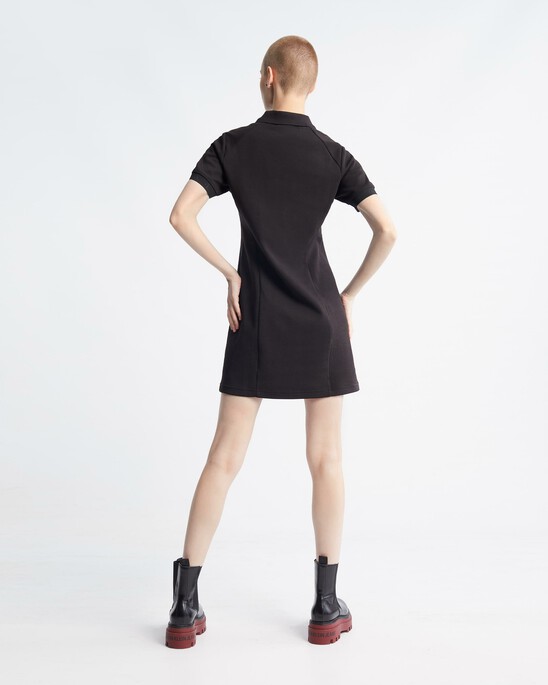 Logo Tape Slim Polo Dress