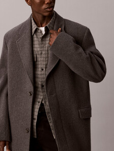 Check Flannel Button-Down Shirt, Charcoal Heather, hi-res
