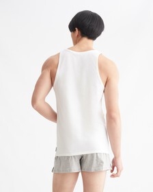 Modern Cotton Stretch Tanks 2 Pack, White/White, hi-res