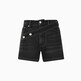 Washed Black Dbl Belted Wb