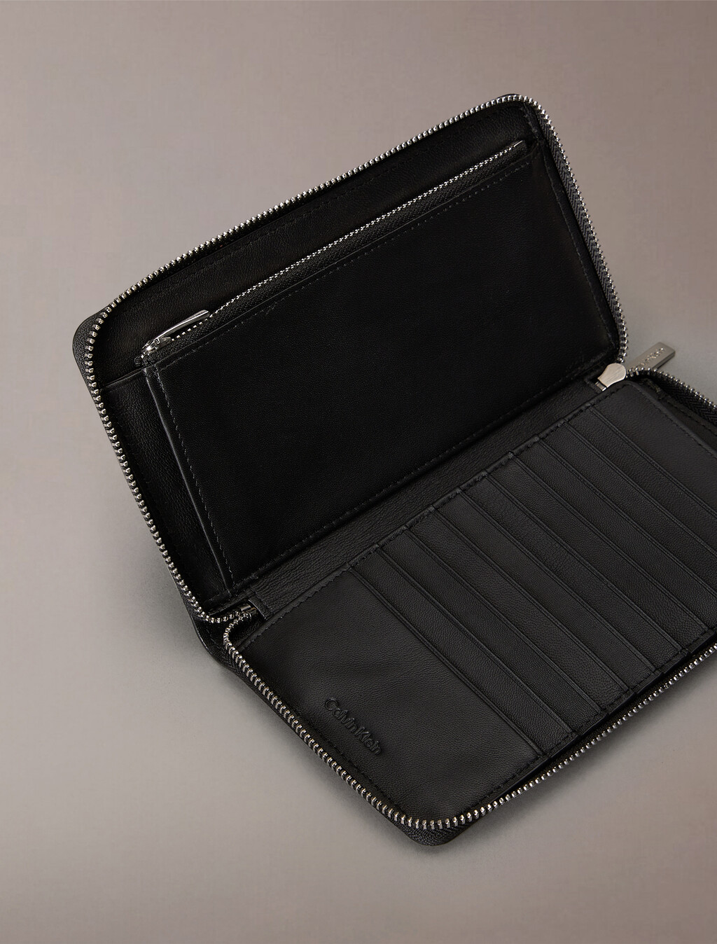 Foil Long Fold Wallet, Black, hi-res