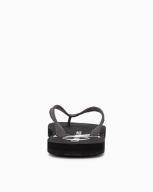 MONOGRAM FLIP FLOPS, Black, hi-res
