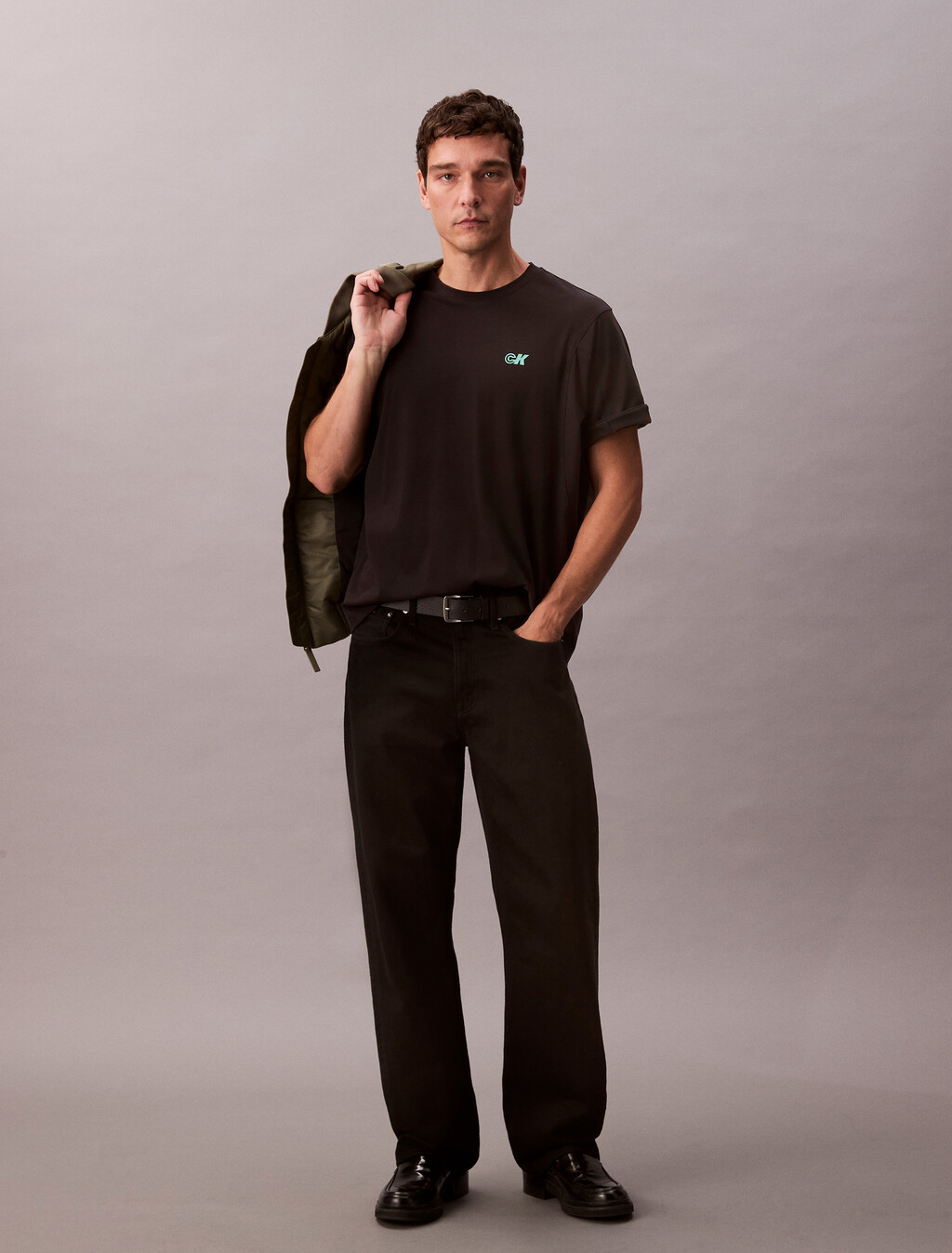 Cooling Pique Jersey Tee, Black, hi-res