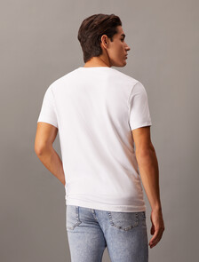 Institutional Logo Slim Short Sleeve Tee, Bright White, hi-res