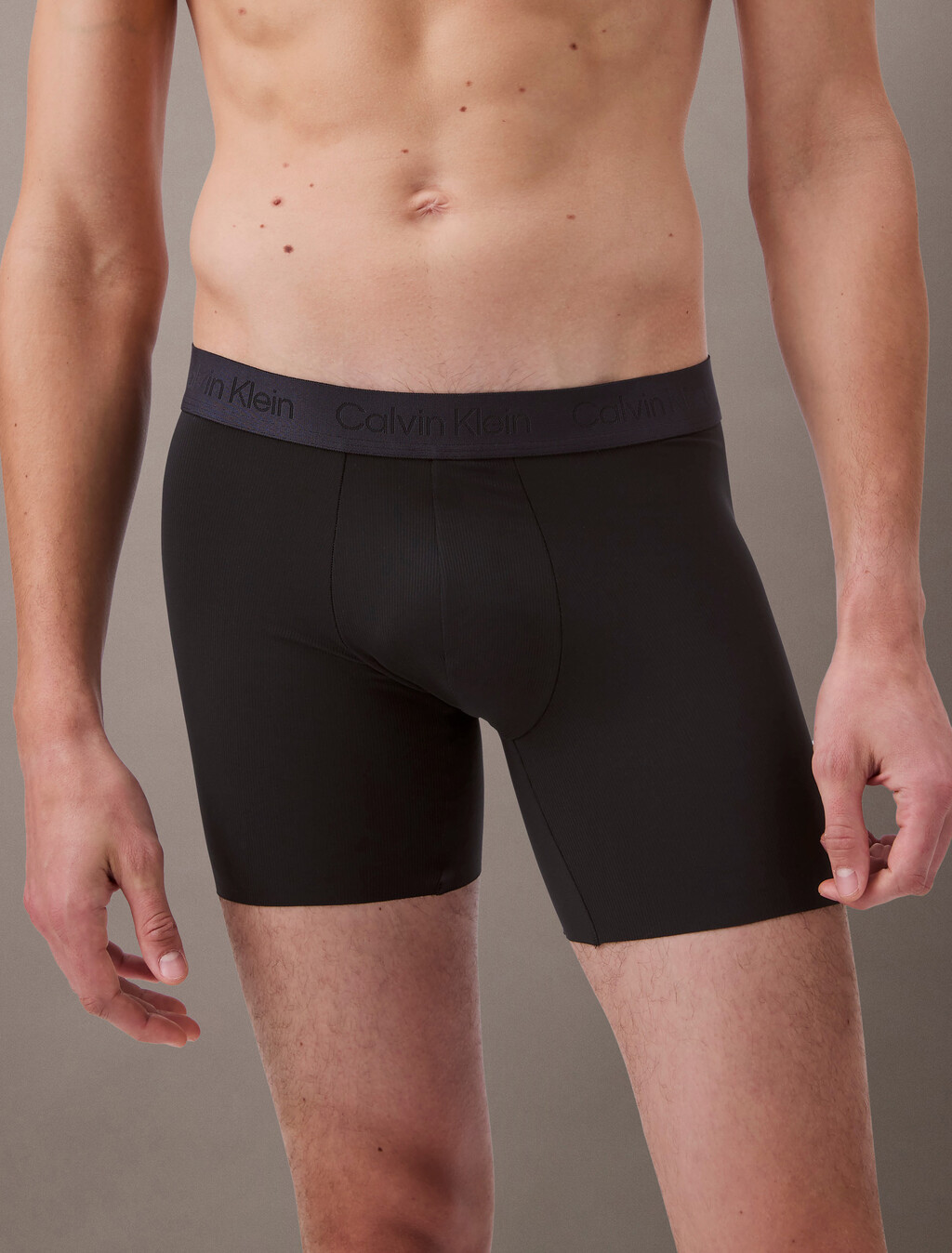 Microfiber Stretch Grip Boxer Brief, Black, hi-res