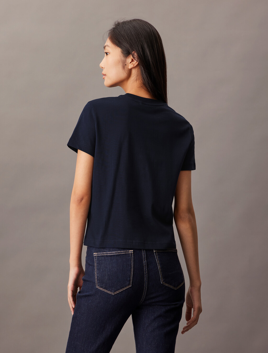 Archive Logo Crewneck Tee, Baritone Blue, hi-res