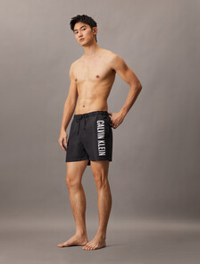 Medium Drawstring Swim Shorts - Intense Power, Pvh Black, hi-res