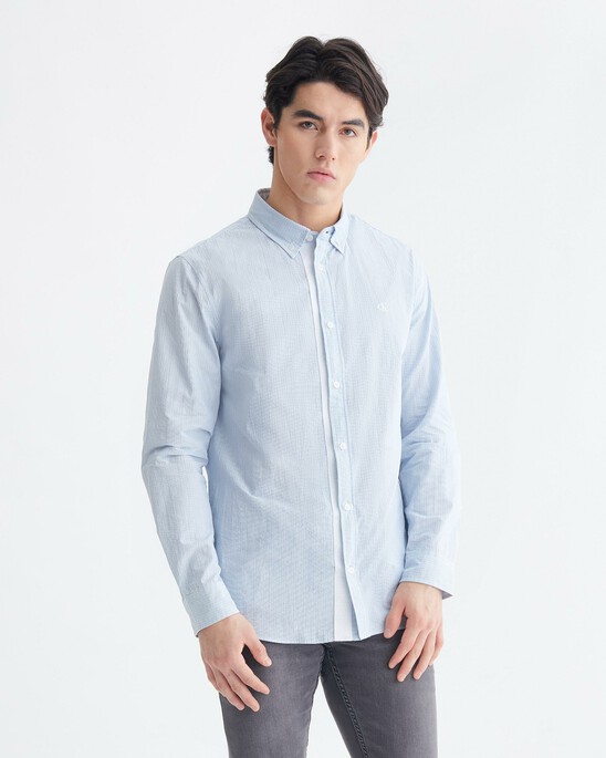 SLIM SEERSUCKER SHIRT