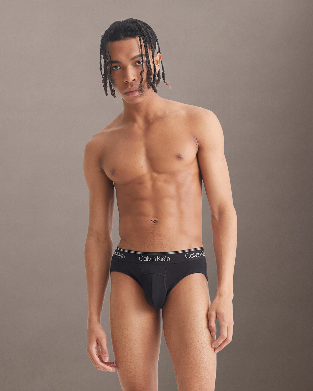Athletic Cotton 2 Pack Hip Briefs, BLACK/GREY HEATHER, hi-res