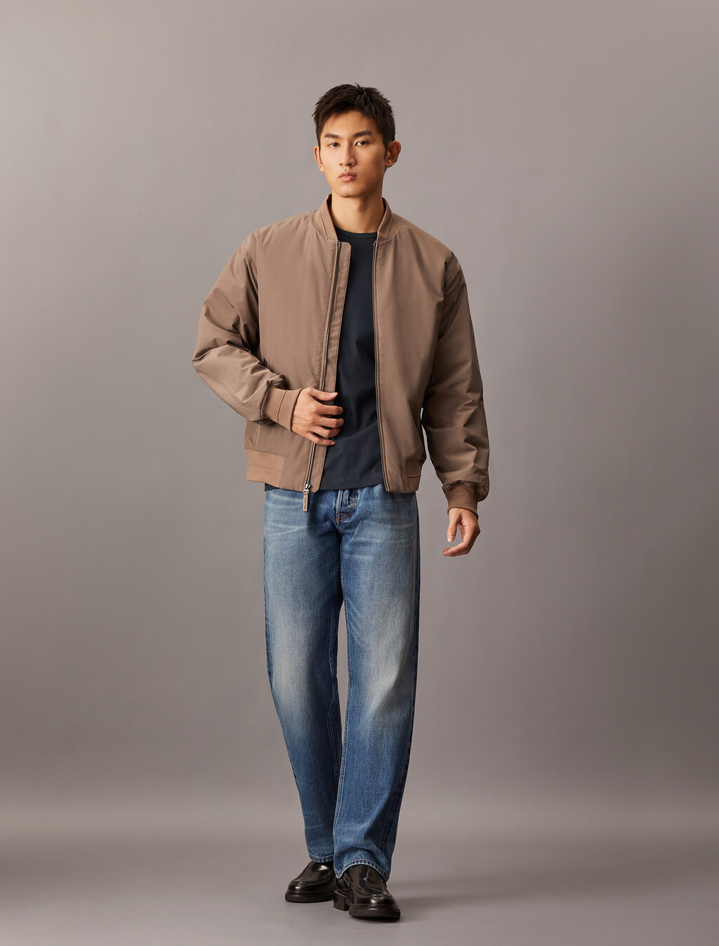 The Calvin Mercerized Tee, Vulcan, hi-res