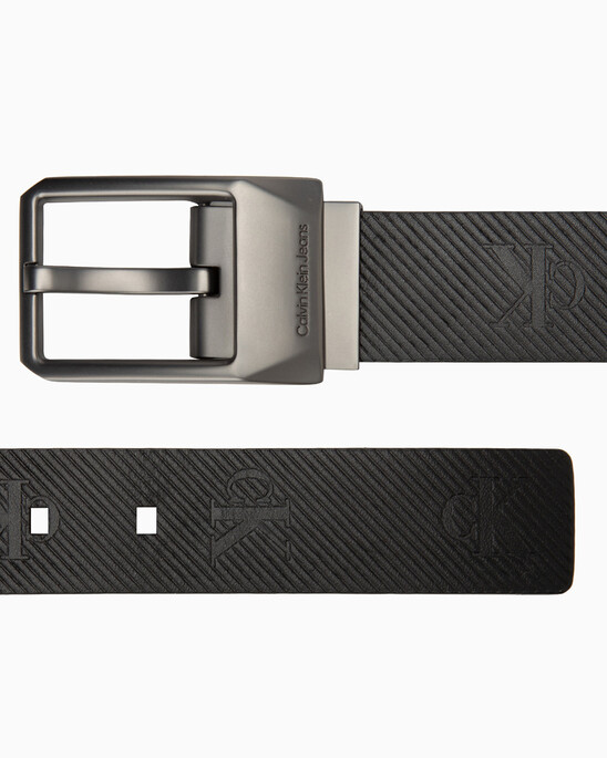 CLASSIC FACETED PIN REVERSIBLE BELT 35MM