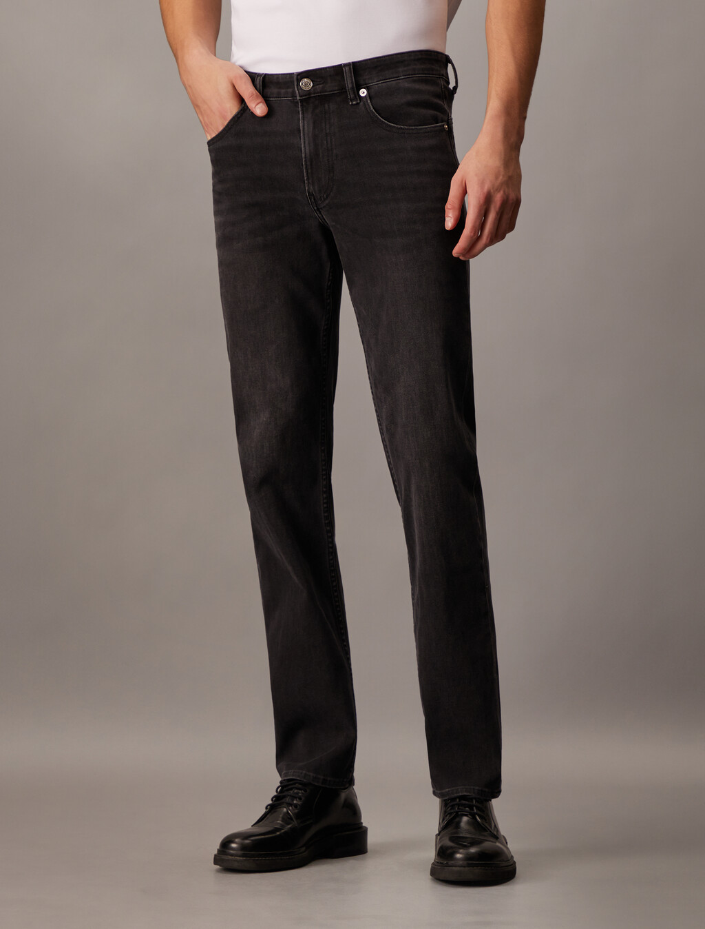 37.5 Bi-Stretch Black Body Jeans, Denim Black, hi-res
