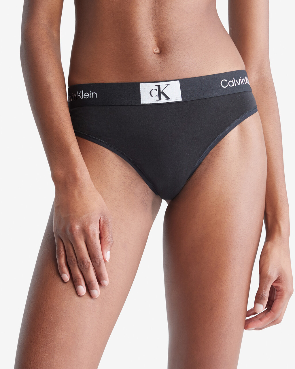CALVIN KLEIN 1996 MODERN THONGS, Black, hi-res