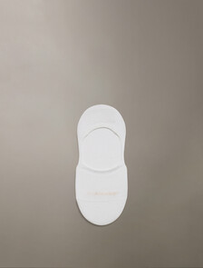 CK Logo Mesh No Show Liner Sock, WHITE, hi-res