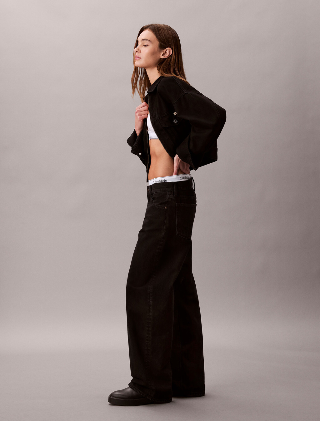 Low Rise Baggy Jeans, SOFT BLACK, hi-res
